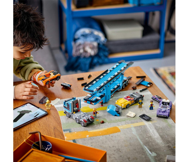 LEGO City 60408 Laweta z samochodami sportowymi - 1248594 - zdjęcie 12